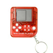 Kids Handheld Classic Games Machine With Keychain Ring Retro Tetris Game Box Mini Key Chain
