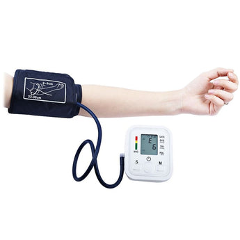 Digital Arm Blood Pressure Measure Sphygmomanometer Health Monitor with Voice Function for Family Health