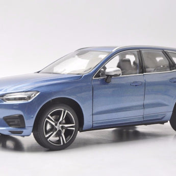 1:18 Diecast Model for Volvo XC60 Sport XC 2018 Blue SUV Alloy Toy Car Miniature Collection Gifts XC 60