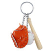 Mini DIY Three Piece Baseball Cute Sport Keychain Key Ring Gift For Unisex Sports Model Toy Gifts Small Pendant