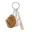 Mini DIY Three Piece Baseball Cute Sport Keychain Key Ring Gift For Unisex Sports Model Toy Gifts Small Pendant