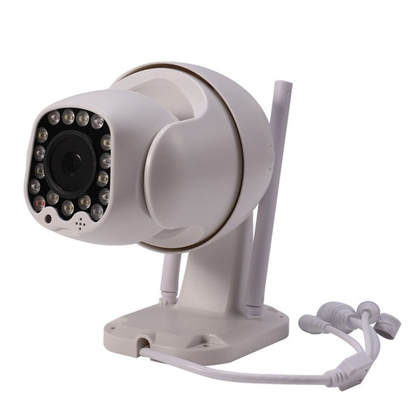 1080P Cloud Wifi PTZ Camera Outdoor 2MP Auto Tracking Home Security IP Camera 4X Digital Zoom Speed Dome Camera(EU Plug)