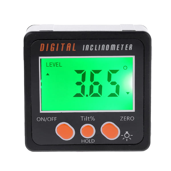 Digital Inclinometer Electronic Protractor Aluminum Alloy Shell Bevel Box Angle Gauge Meter Measuring tool