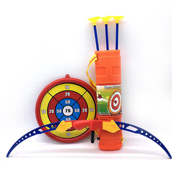New 6pcs/set Children Outdoor Sport Toy Bow And The Arrow With Target Quiver Safty Shooting Crossbow Toy For Kids Gift Toy L1342