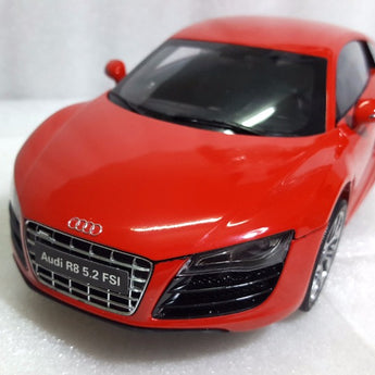 1:18 Diecast Model for Audi R8 5.2 FSI Red Sport Car Rare Alloy Toy Car Miniature Collection Gifts